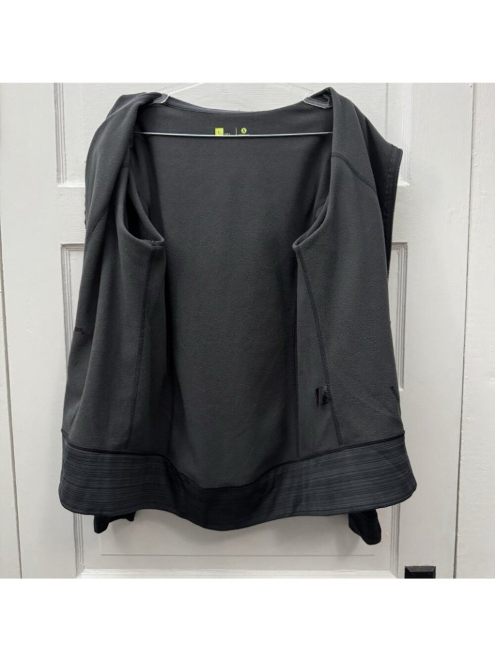 Xersion Womens L Charcoal Space Dye Full Zip Hoodie Thumbholes Arm Pocket - Picture 6 of 10